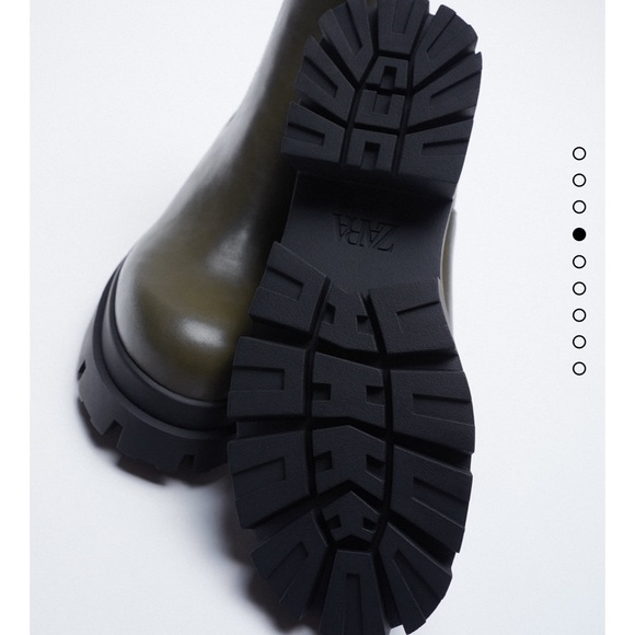 Zara low heeled lug sole ankle boots - Picture 7 of 12